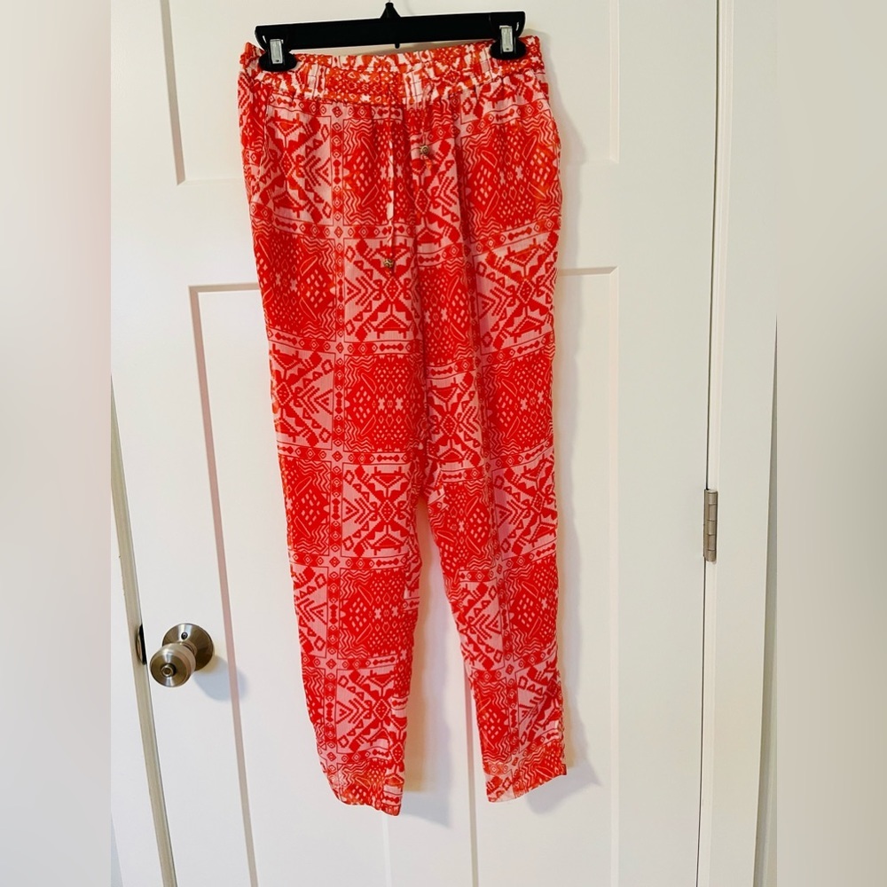 Free people beach pants coral red size XS NWOT